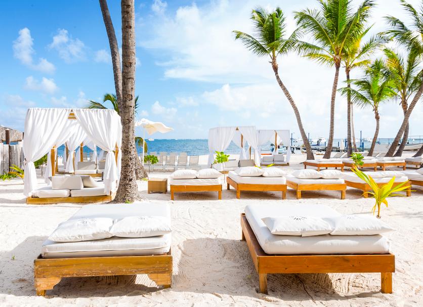 Relaxing on the beach