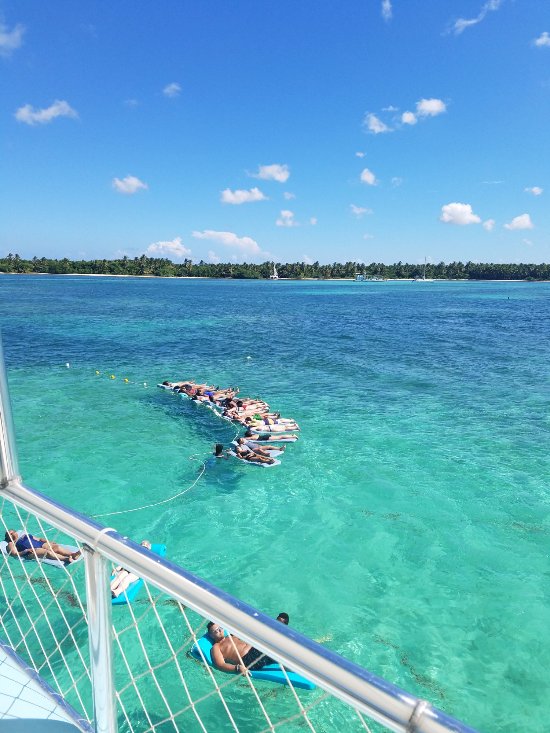 swimming in the ocean
